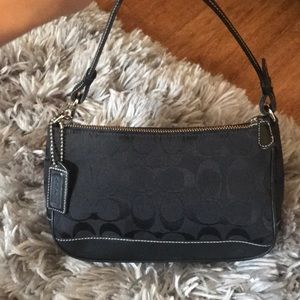 Coach signature canvas and leather bag.